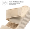 image:imageDREAM PAIRS Womens Platform Slip on Adjustable Sandals Lightweight Comfortable NonSlip Vacation Beach Chunky Open Toe Wedges for Summer Waterproof Shoes 2026Nude