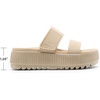 image:imageDREAM PAIRS Womens Platform Slip on Adjustable Sandals Lightweight Comfortable NonSlip Vacation Beach Chunky Open Toe Wedges for Summer Waterproof Shoes 2026Nude