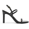 image:imageDREAM PAIRS Womens Slingback Heels High Stilettos Open Square Toe Ankle Strap Pumps Sexy Comfort Strappy Dress Shoes Wedding Bridal Heeled SandalsBlackpu
