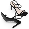 image:imageDREAM PAIRS Womens Slingback Heels High Stilettos Open Square Toe Ankle Strap Pumps Sexy Comfort Strappy Dress Shoes Wedding Bridal Heeled SandalsBlacknubuck