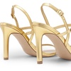 image:imageDREAM PAIRS Womens Slingback Heels High Stilettos Open Square Toe Ankle Strap Pumps Sexy Comfort Strappy Dress Shoes Wedding Bridal Heeled SandalsGoldrhinestone