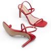 image:imageDREAM PAIRS Womens Slingback Heels High Stilettos Open Square Toe Ankle Strap Pumps Sexy Comfort Strappy Dress Shoes Wedding Bridal Heeled SandalsRedpu