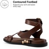 image:imageDREAM PAIRS Womens Strappy Sandals Flat Thong Comfortable Footbed Platform Summer Fashion Vocation ShoesBrown