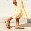 image:imageDREAM PAIRS Womens Strappy Sandals Flat Thong Comfortable Footbed Platform Summer Fashion Vocation ShoesNude