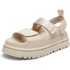 image:imageDREAM PAIRS Platform Sandals for Women Chunky Open Toe Dress Walking Comfortable Flat Sandals for SummerNude
