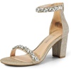 Gold-rhinestone