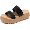 image:imageDREAM PAIRS Womens Platform Slip on Adjustable Sandals Lightweight Comfortable NonSlip Vacation Beach Chunky Open Toe Wedges for Summer Waterproof Shoes 2026Black