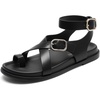 image:imageDREAM PAIRS Womens Strappy Sandals Flat Thong Comfortable Footbed Platform Summer Fashion Vocation ShoesBlack