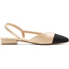 image:imageDREAM PAIRS Slingback Ballet Flats for Women Square Cap Toe Low Heel Dress Shoes Comfortable Work Flats for Office Party Wedding Business Casual