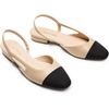 image:imageDREAM PAIRS Slingback Ballet Flats for Women Square Cap Toe Low Heel Dress Shoes Comfortable Work Flats for Office Party Wedding Business Casual