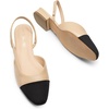 image:imageDREAM PAIRS Slingback Ballet Flats for Women Square Cap Toe Low Heel Dress Shoes Comfortable Work Flats for Office Party Wedding Business Casual