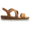 image:imageDREAM PAIRS Womens Ankle Strap Low Wedge SandalsCamel