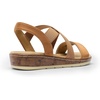 image:imageDREAM PAIRS Womens Ankle Strap Low Wedge SandalsCamel