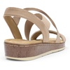 image:imageDREAM PAIRS Womens Ankle Strap Low Wedge SandalsNude