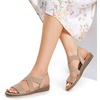 image:imageDREAM PAIRS Womens Ankle Strap Low Wedge SandalsNude