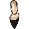 image:imageDREAM PAIRS Womens Chunky High Heels Dress Pumps Closed Pointed Toe Block Ankle Strap Shoes for Wedding PartyBlacksuede