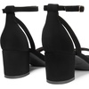 image:imageDREAM PAIRS Womens Chunky Low Heels Open Round Toe Ankle Strap Block Heels Party Dress Wedding SandalsBlack