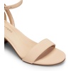 image:imageDREAM PAIRS Womens Chunky Low Heels Open Round Toe Ankle Strap Block Heels Party Dress Wedding SandalsNude