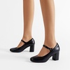 image:imageDREAM PAIRS Womens Mary Jane Shoes Chunky Heel 276 Inch  Round Toe Vintage Office Work Pumps  Comfortable Low Block Heels Dress Shoes for WomenBlack