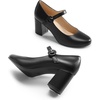 image:imageDREAM PAIRS Womens Mary Jane Shoes Chunky Heel 276 Inch  Round Toe Vintage Office Work Pumps  Comfortable Low Block Heels Dress Shoes for WomenBlack