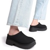 image:imageDREAM PAIRS Womens Platform Mules Faux Suede Slip on Memory Foam NonSlip Lightweight Closed Toe Clogs Slippers ShoesBlack