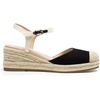 image:imageDREAM PAIRS Womens Wedge Sandals Closed Toe Espadrilles Platform Wedge Heels with Adjustable Ankle Straps and Comfortable Cushion InsolesBlack