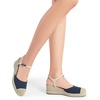 image:imageDREAM PAIRS Womens Wedge Sandals Closed Toe Espadrilles Platform Wedge Heels with Adjustable Ankle Straps and Comfortable Cushion InsolesNavy