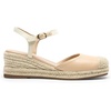image:imageDREAM PAIRS Womens Wedge Sandals Closed Toe Espadrilles Platform Wedge Heels with Adjustable Ankle Straps and Comfortable Cushion InsolesNude