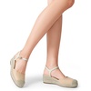image:imageDREAM PAIRS Womens Wedge Sandals Closed Toe Espadrilles Platform Wedge Heels with Adjustable Ankle Straps and Comfortable Cushion InsolesNude