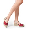 image:imageDREAM PAIRS Womens Wedge Sandals Closed Toe Espadrilles Platform Wedge Heels with Adjustable Ankle Straps and Comfortable Cushion InsolesRed