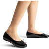 image:imageDream Pairs Womens Flats Round Toe Ballet Flats Comfortable Slipon Dressy Business Casual Work Office Ballerina Flat Dress ShoesBlackpat