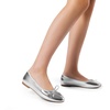 image:imageDream Pairs Womens Flats Round Toe Ballet Flats Comfortable Slipon Dressy Business Casual Work Office Ballerina Flat Dress ShoesSilver