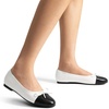 image:imageDream Pairs Womens Flats Round Toe Ballet Flats Comfortable Slipon Dressy Business Casual Work Office Ballerina Flat Dress ShoesWhitepu
