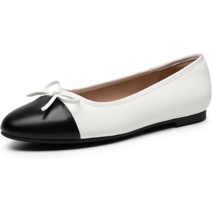 image:imageDream Pairs Womens Flats Round Toe Ballet Flats Comfortable Slipon Dressy Business Casual Work Office Ballerina Flat Dress ShoesWhitepu