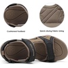 image:imageDREAM PAIRS Mens Sandals Hiking Beach Athletic Arch Support Sport Sandals For Men Summer Outdoor Walking Open Toe Water ShoesKhaki