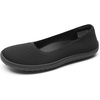 image:imageDREAM PAIRS Womens Ballet Flats Dressy Arch Support Wide Toe Box Knit Flats Comfortable Round Toe Slip On Travel Work Business Office Barefoot ShoesBlack