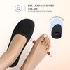 image:imageDREAM PAIRS Womens Ballet Flats Dressy Arch Support Wide Toe Box Knit Flats Comfortable Round Toe Slip On Travel Work Business Office Barefoot ShoesBlack