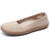 image:imageDREAM PAIRS Womens Ballet Flats Dressy Arch Support Wide Toe Box Knit Flats Comfortable Round Toe Slip On Travel Work Business Office Barefoot ShoesNude