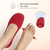 image:imageDREAM PAIRS Womens Ballet Flats Dressy Arch Support Wide Toe Box Knit Flats Comfortable Round Toe Slip On Travel Work Business Office Barefoot ShoesRed
