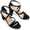 image:imageDREAM PAIRS Womens Block Chunky Heels Sandals Open Toe Ankle Strappy Comfortable Dressy Sandals for Bridal Wedding Prom Party with Adjustable Cross StrapBlacknubuck