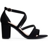 image:imageDREAM PAIRS Womens Block Chunky Heels Sandals Open Toe Ankle Strappy Comfortable Dressy Sandals for Bridal Wedding Prom Party with Adjustable Cross StrapBlacknubuck