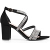 image:imageDREAM PAIRS Womens Block Chunky Heels Sandals Open Toe Ankle Strappy Comfortable Dressy Sandals for Bridal Wedding Prom Party with Adjustable Cross StrapBlackrhinestone