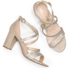 image:imageDREAM PAIRS Womens Block Chunky Heels Sandals Open Toe Ankle Strappy Comfortable Dressy Sandals for Bridal Wedding Prom Party with Adjustable Cross StrapGoldrhinestone