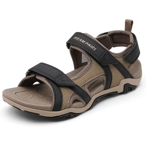 image:imageDREAM PAIRS Mens Sandals Hiking Beach Athletic Arch Support Sport Sandals For Men Summer Outdoor Walking Open Toe Water ShoesKhaki