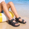 image:imageDREAM PAIRS Boys Girls Sandals Kids Adventurous LightWeight Adjustable Straps Summer Water Shoes ToddlerLittle KidBig KidBlack
