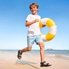 image:imageDREAM PAIRS Boys Girls Sandals Kids Adventurous LightWeight Adjustable Straps Summer Water Shoes ToddlerLittle KidBig KidBlack