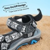 image:imageDREAM PAIRS Boys Girls Sandals Kids Adventurous LightWeight Adjustable Straps Summer Water Shoes ToddlerLittle KidBig KidBlackBlue