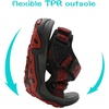 image:imageDREAM PAIRS Boys Girls Sandals Kids Adventurous LightWeight Adjustable Straps Summer Water Shoes ToddlerLittle KidBig KidBlackRed