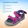 image:imageDREAM PAIRS Boys Girls Sandals Kids Adventurous LightWeight Adjustable Straps Summer Water Shoes ToddlerLittle KidBig KidFuchsiaPurple