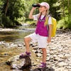 image:imageDREAM PAIRS Boys Girls Sandals Kids Adventurous LightWeight Adjustable Straps Summer Water Shoes ToddlerLittle KidBig KidFuchsiaPurple